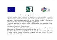 Informacja o podpisaniu umowy